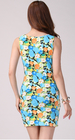 Sexy Sleeveless Scoop Neck Floral Print Retro Style Cotton Blend Dress For Women