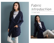 Fashion lady wind coat HM6001(clothing factory)